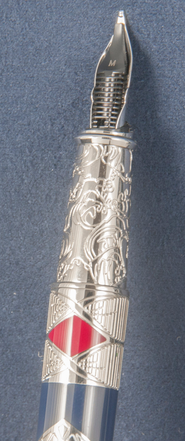 S.T. Dupont Samourai Large Neo-Classique Fountain Pen Limited Edition Nib 18k Gold