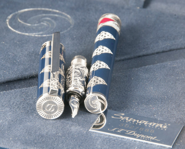 S.T. Dupont Samourai Large Neo-Classique Fountain Pen Limited Edition Nib 18k Gold