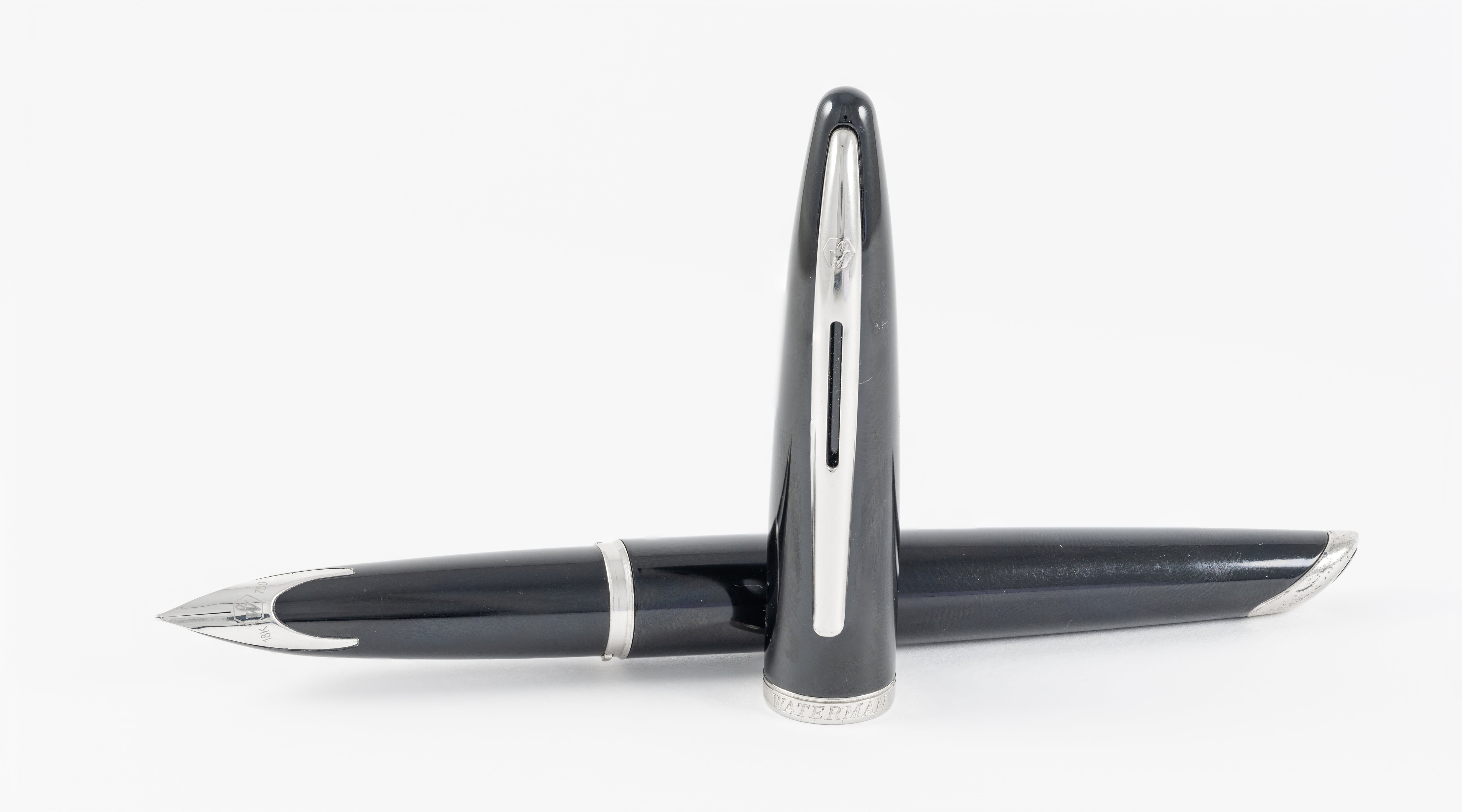 Waterman Carene Black Sea Fountain Pen Nib 18k 750