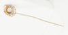Alfiler de corbata en oro amarillo 18k y brillantes - Mayka Jewels