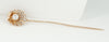 Alfiler de corbata en oro amarillo 18k y brillantes - Mayka Jewels
