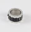 Anillo Chopard de acero y brillante - Mayka Jewels