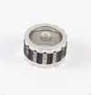 Anillo Chopard de acero y brillante - Mayka Jewels