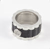 Anillo Chopard de acero y brillante - Mayka Jewels