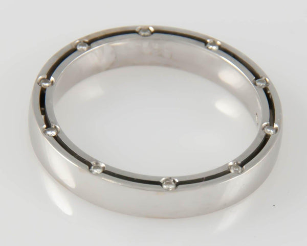Anillo Damiani en oro blanco 18k con brillantes - Mayka Jewels