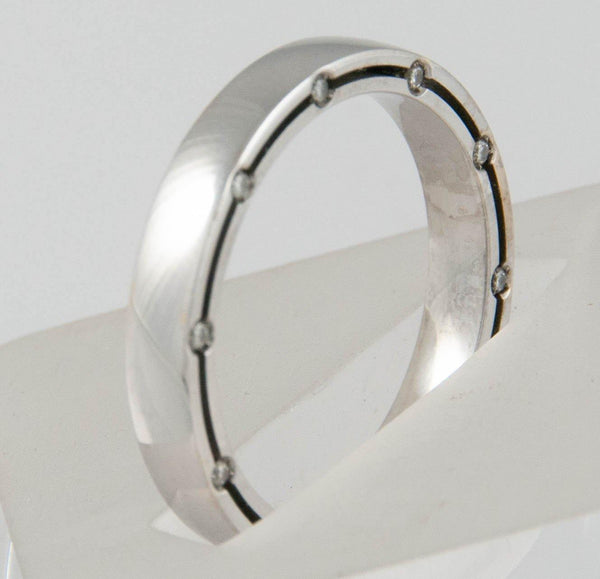 Anillo Damiani en oro blanco 18k con brillantes - Mayka Jewels