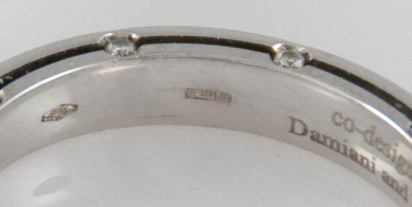 Anillo Damiani en oro blanco 18k con brillantes - Mayka Jewels