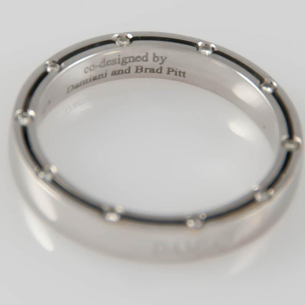 Anillo Damiani en oro blanco 18k con brillantes - Mayka Jewels