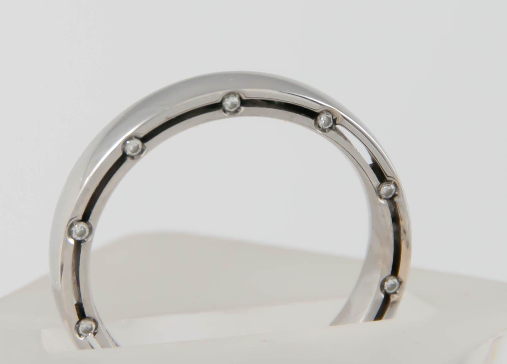 Anillo Damiani en oro blanco 18k con brillantes - Mayka Jewels