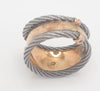 Anillo de diseño en oro 18k y acero - Mayka Jewels