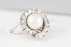 Anillo en oro 18k con perla australiana y brillantes - Mayka Jewels