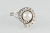Anillo en oro 18k con perla australiana y brillantes - Mayka Jewels