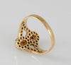 Anillo en oro 18k con rubíes y brillantes - Mayka Jewels