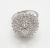 Anillo en oro blanco 18k con brillantes 1.15 quilates - Mayka Jewels