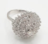 Anillo en oro blanco 18k con brillantes 1.15 quilates - Mayka Jewels