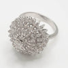 Anillo en oro blanco 18k con brillantes 1.15 quilates - Mayka Jewels