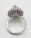 Anillo en oro blanco 18k con brillantes 1.15 quilates - Mayka Jewels