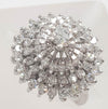 Anillo en oro blanco 18k con brillantes 1.15 quilates - Mayka Jewels