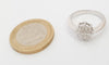 Anillo en oro blanco 18k con brillantes - Mayka Jewels