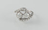 Anillo en oro blanco 18k con brillantes - Mayka Jewels