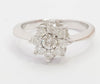Anillo en oro blanco 18k con brillantes - Mayka Jewels