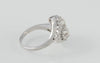 Anillo en oro blanco 18k con brillantes - Mayka Jewels