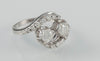 Anillo en oro blanco 18k con brillantes - Mayka Jewels