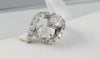 Anillo en oro blanco 18k con brillantes - Mayka Jewels