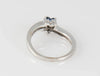 Anillo en oro blanco 18k con zafiros y brillantes - Mayka Jewels
