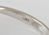 Anillo en oro blanco de 14k con zafiros y brillantes - Mayka Jewels