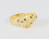 Anillo pantera en oro amarillo 18k - Mayka Jewels
