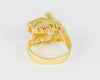 Anillo pantera en oro amarillo 18k - Mayka Jewels