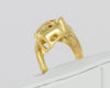 Anillo pantera en oro amarillo 18k - Mayka Jewels