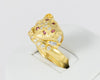Anillo pantera en oro amarillo 18k - Mayka Jewels