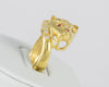 Anillo pantera en oro amarillo 18k - Mayka Jewels