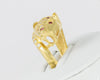Anillo pantera en oro amarillo 18k - Mayka Jewels