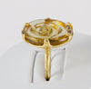 Anillo Tous en oro amarillo 18k con cristal de Murano - Mayka Jewels
