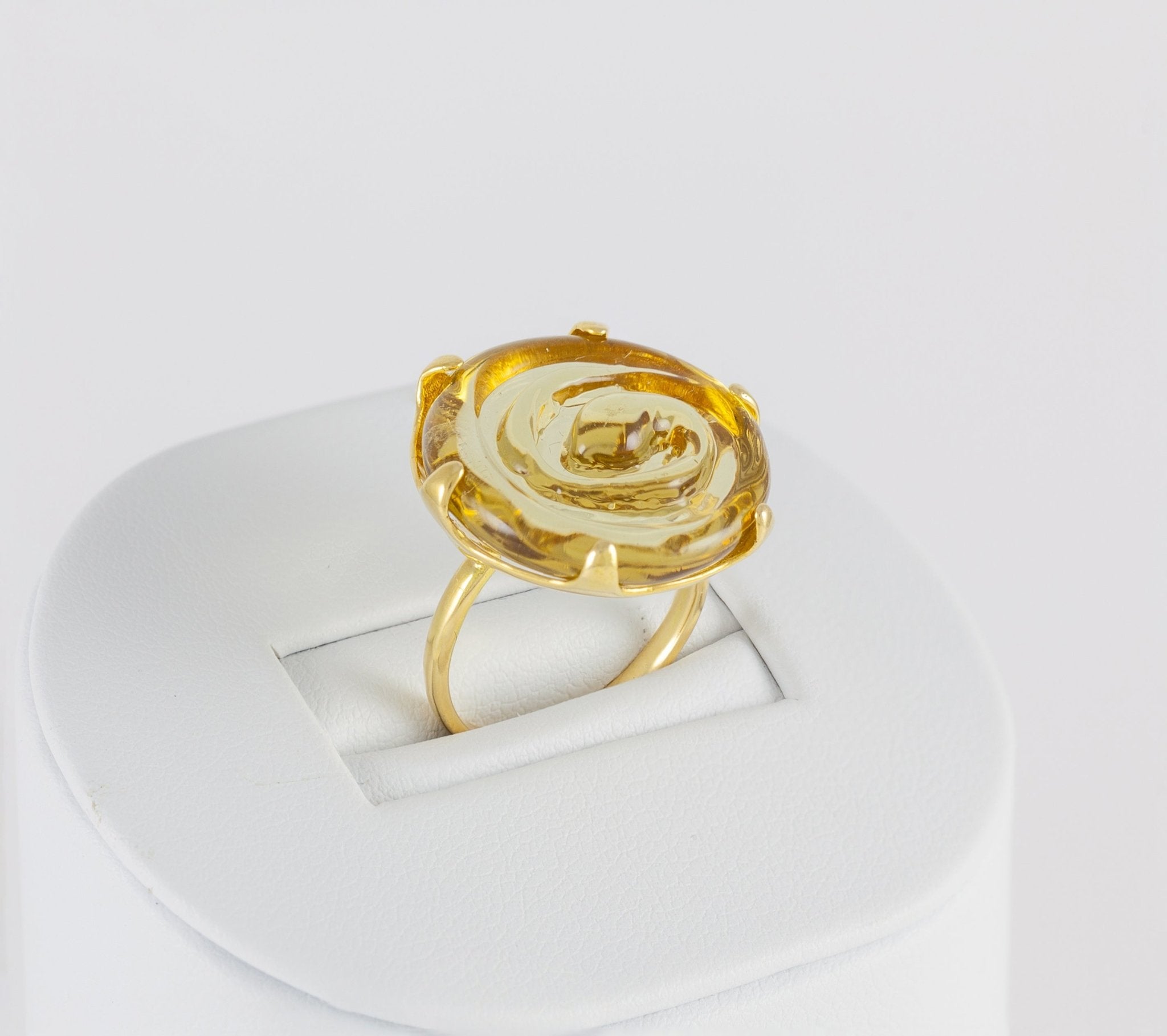 Anillo Tous en oro amarillo 18k con cristal de Murano - Mayka Jewels