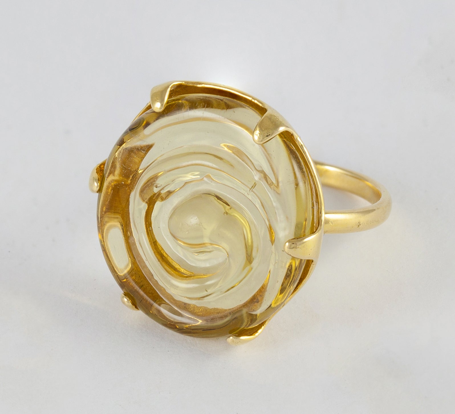 Anillo Tous en oro amarillo 18k con cristal de Murano - Mayka Jewels