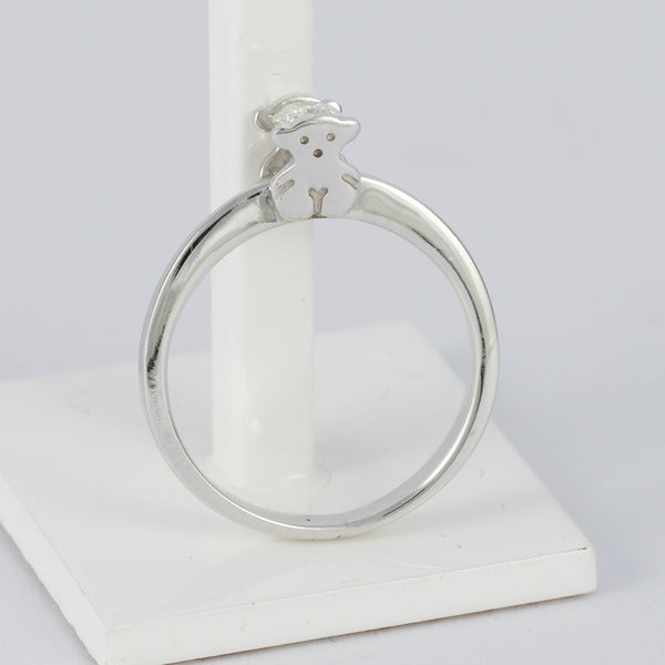 Anillo Tous en oro blanco 18k con brillante 0.18ct - Mayka Jewels