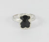 Anillo Tous en oro blanco 18k con brillantes y ónix - Mayka Jewels