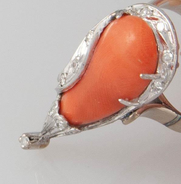 Anillo y pendientes antiguos de los años 40 en aleación de metales con estaño - Mayka Jewels