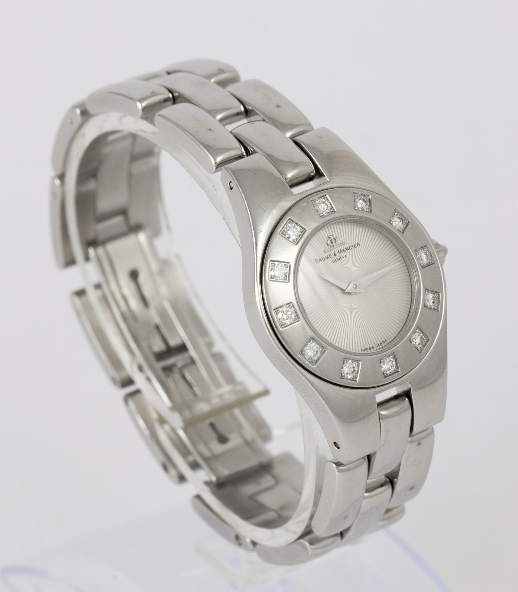 Baume & Mercier Linea Diamonds Steel Ref: 65338 - Mayka Jewels