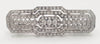 Broche años 30 en oro blanco 18k con diamantes - Mayka Jewels