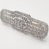 Broche años 30 en oro blanco 18k con diamantes - Mayka Jewels
