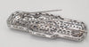Broche años 30 en oro blanco 18k con diamantes - Mayka Jewels