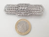 Broche años 30 en oro blanco 18k con diamantes - Mayka Jewels