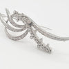 Broche años 40 en oro blanco 18k con diamantes 1.43 quilates - Mayka Jewels