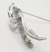 Broche años 40 en oro blanco 18k con diamantes 1.43 quilates - Mayka Jewels