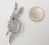Broche años 40 en oro blanco 18k con diamantes 1.43 quilates - Mayka Jewels